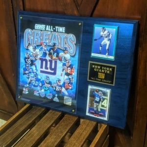 NY Giants Greatest Of All Time Collector's Plaque